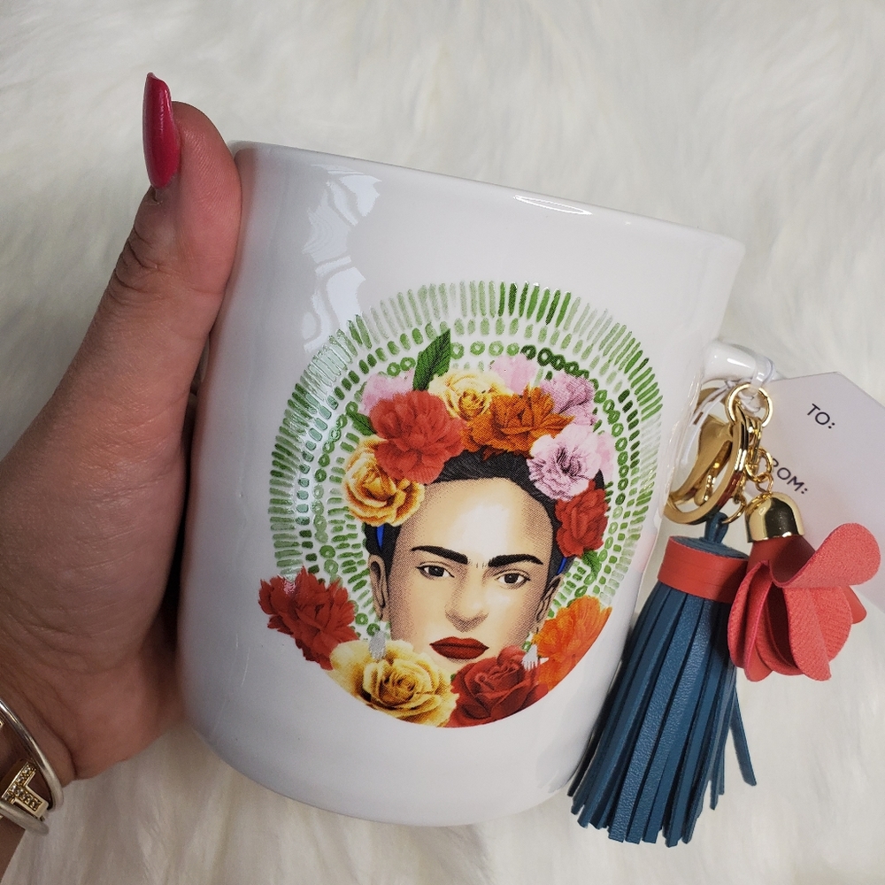 Farida khalo ceramic mug with Keychain